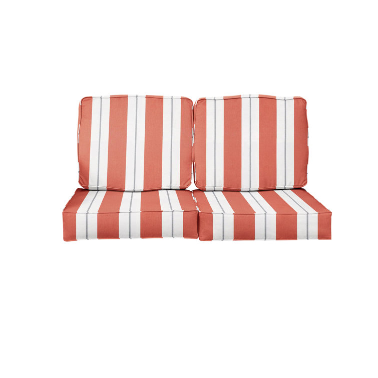 Outdoor loveseat cushion discount set